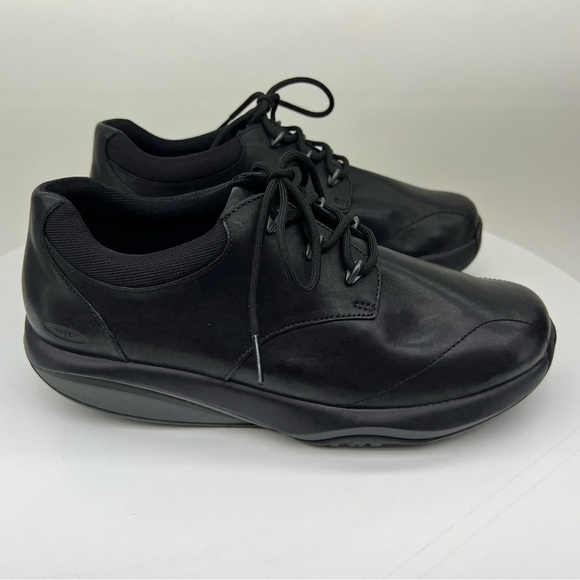MBT Kampala Casual Oxford Rocker Comfort Walking Shoe Black Leather 8 EU38 New - Picture 8 of 15